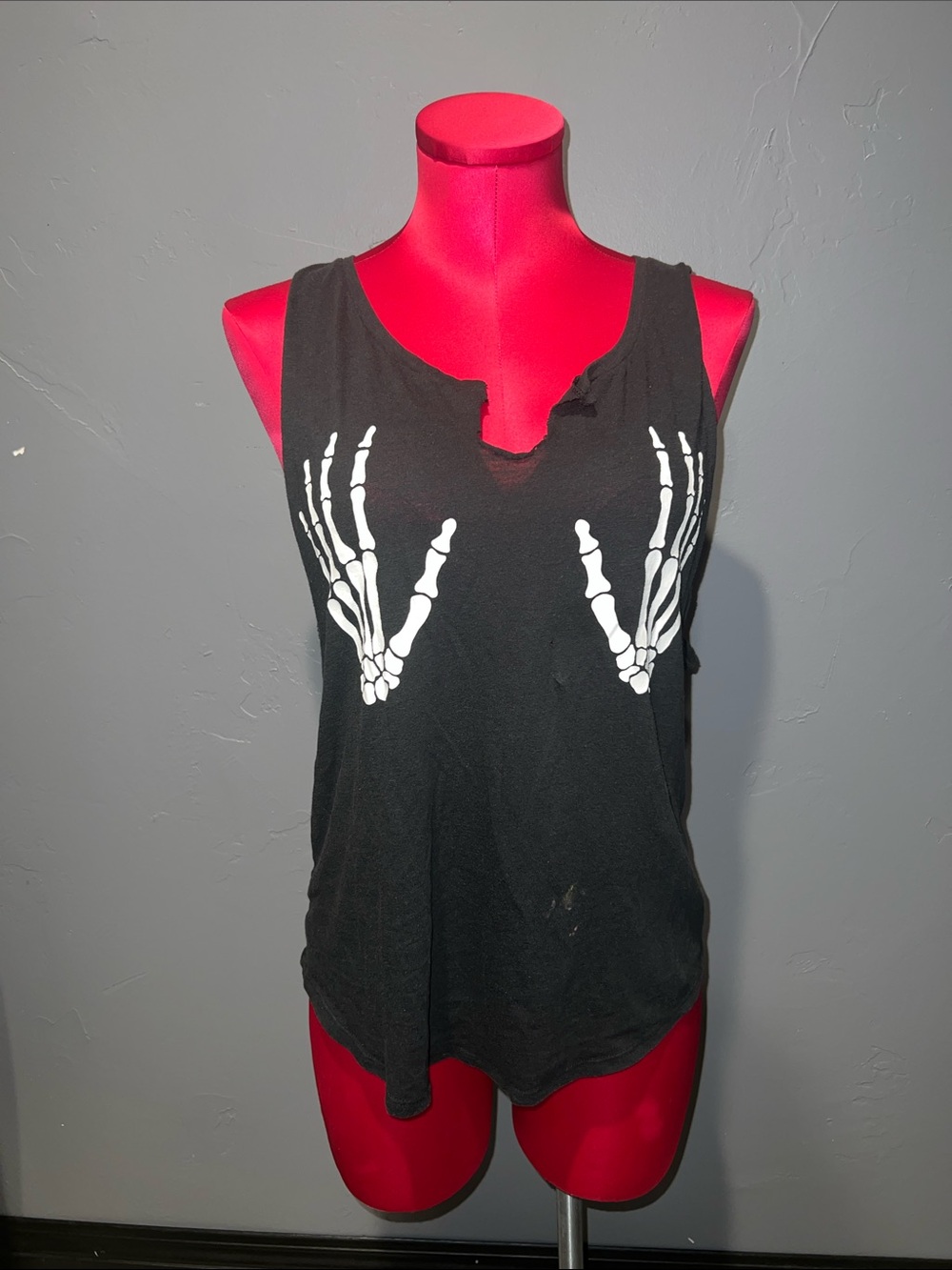 Victoria’s Secret PINK hands off skeleton hands muscle tee